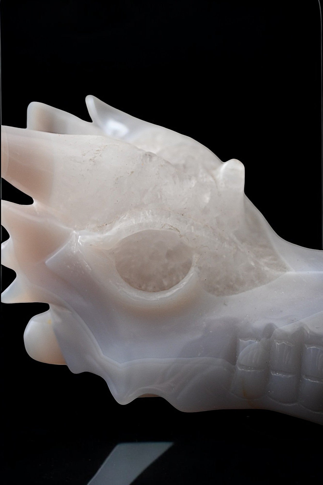 Agate Dragon Skull