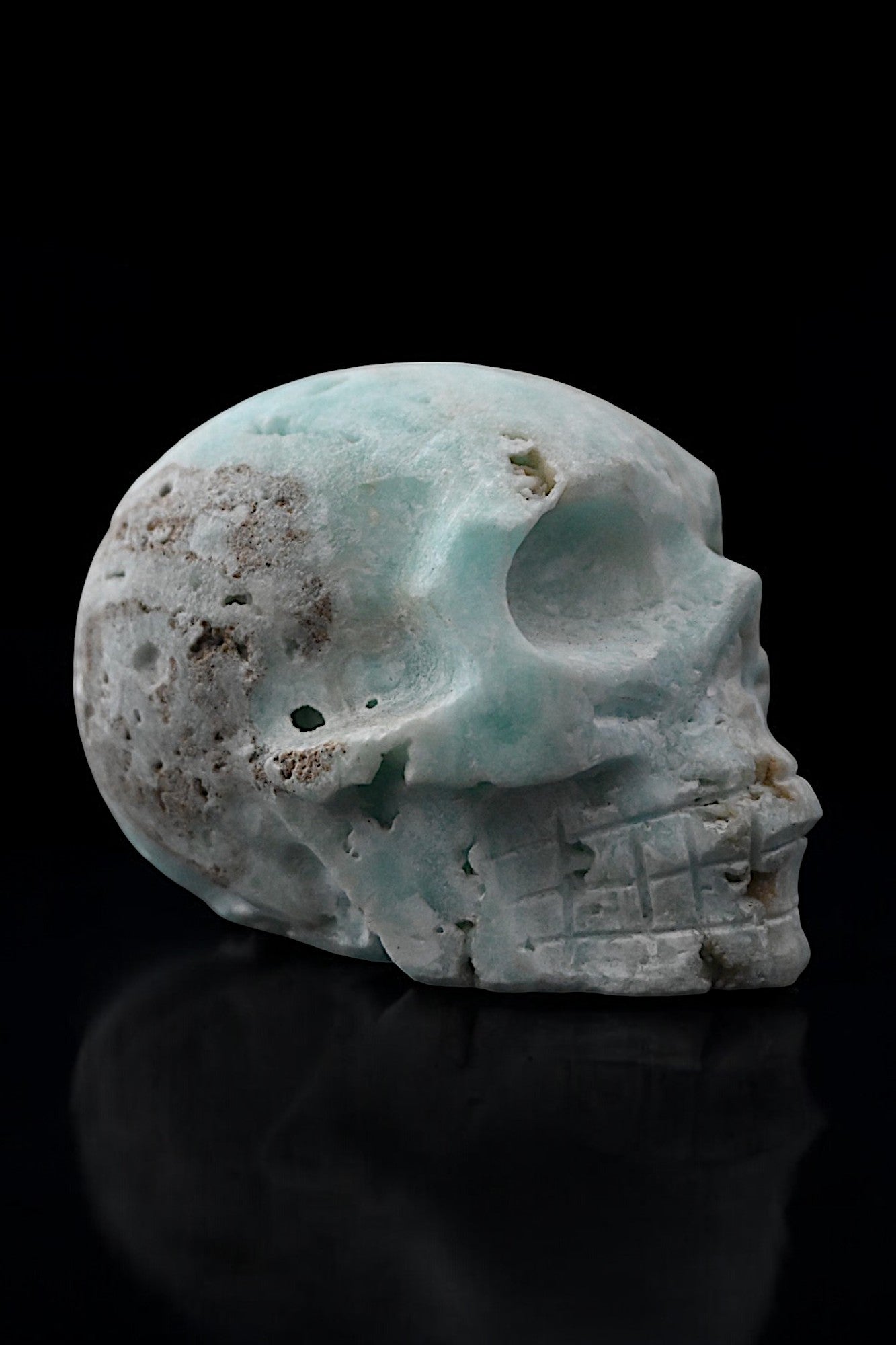 Hemimorphite Skull