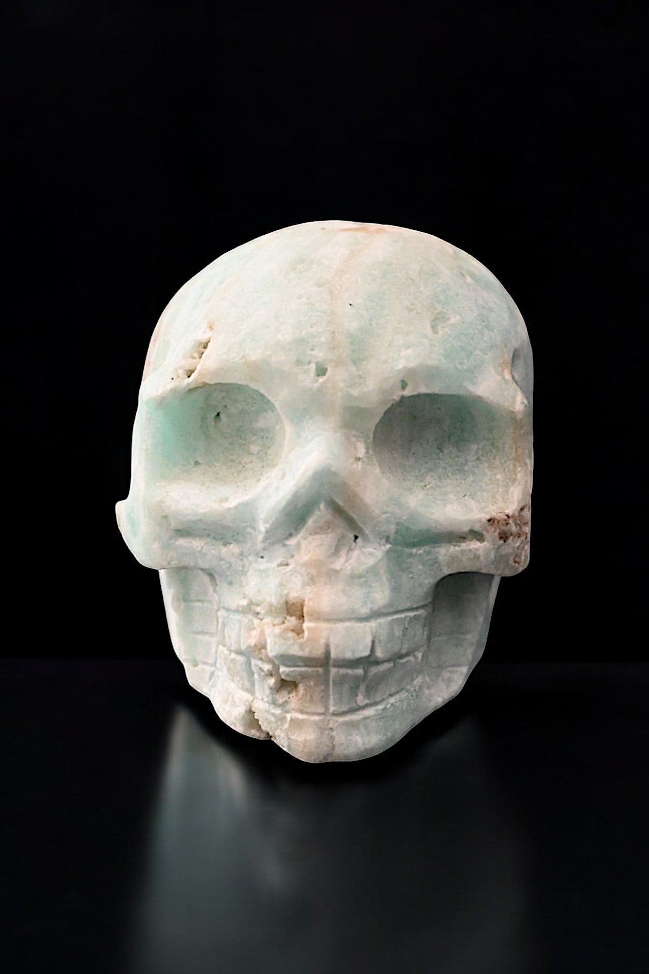 Hemimorphite Skull