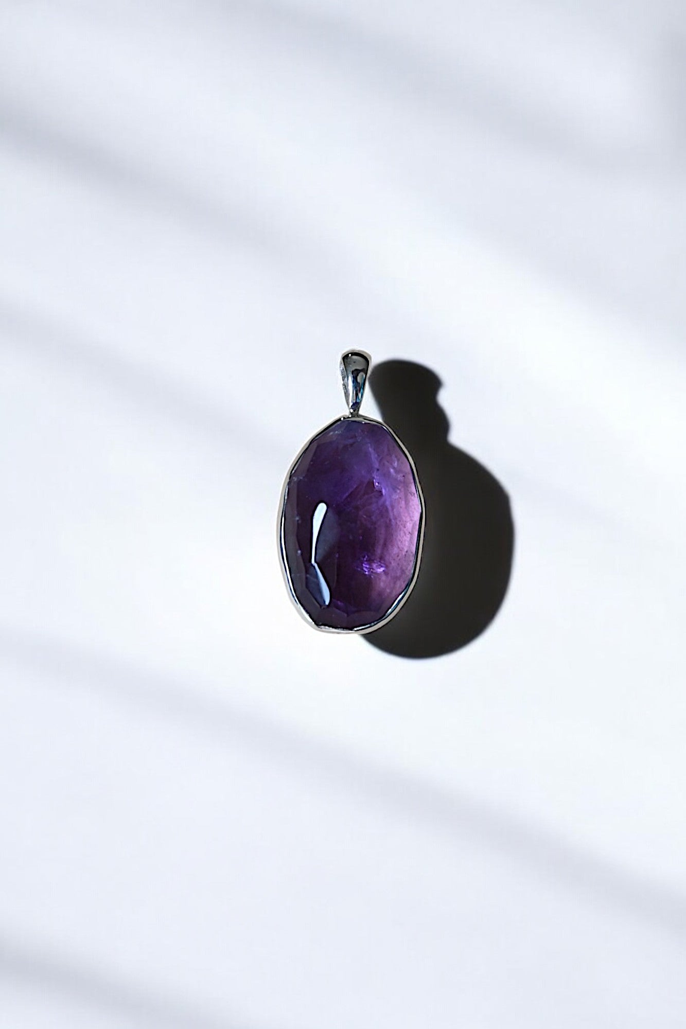 Faceted Amethyst Pendant