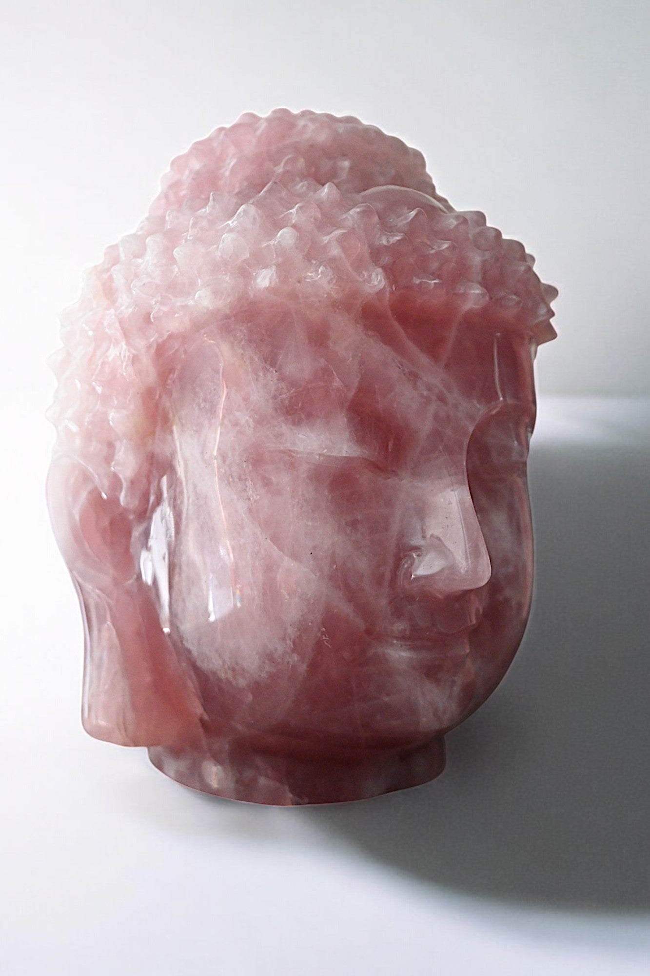 Rose Quartz Buddha Head