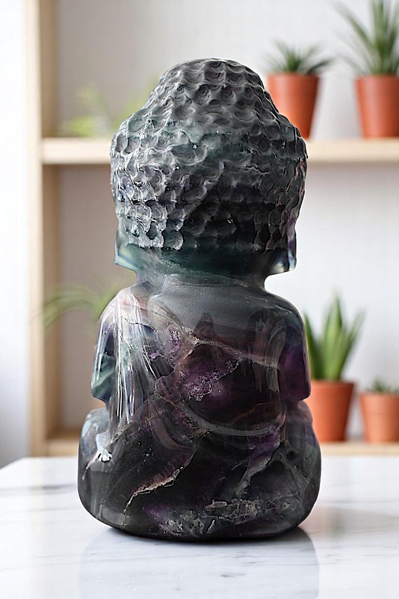 Rainbow Fluorite Buddha