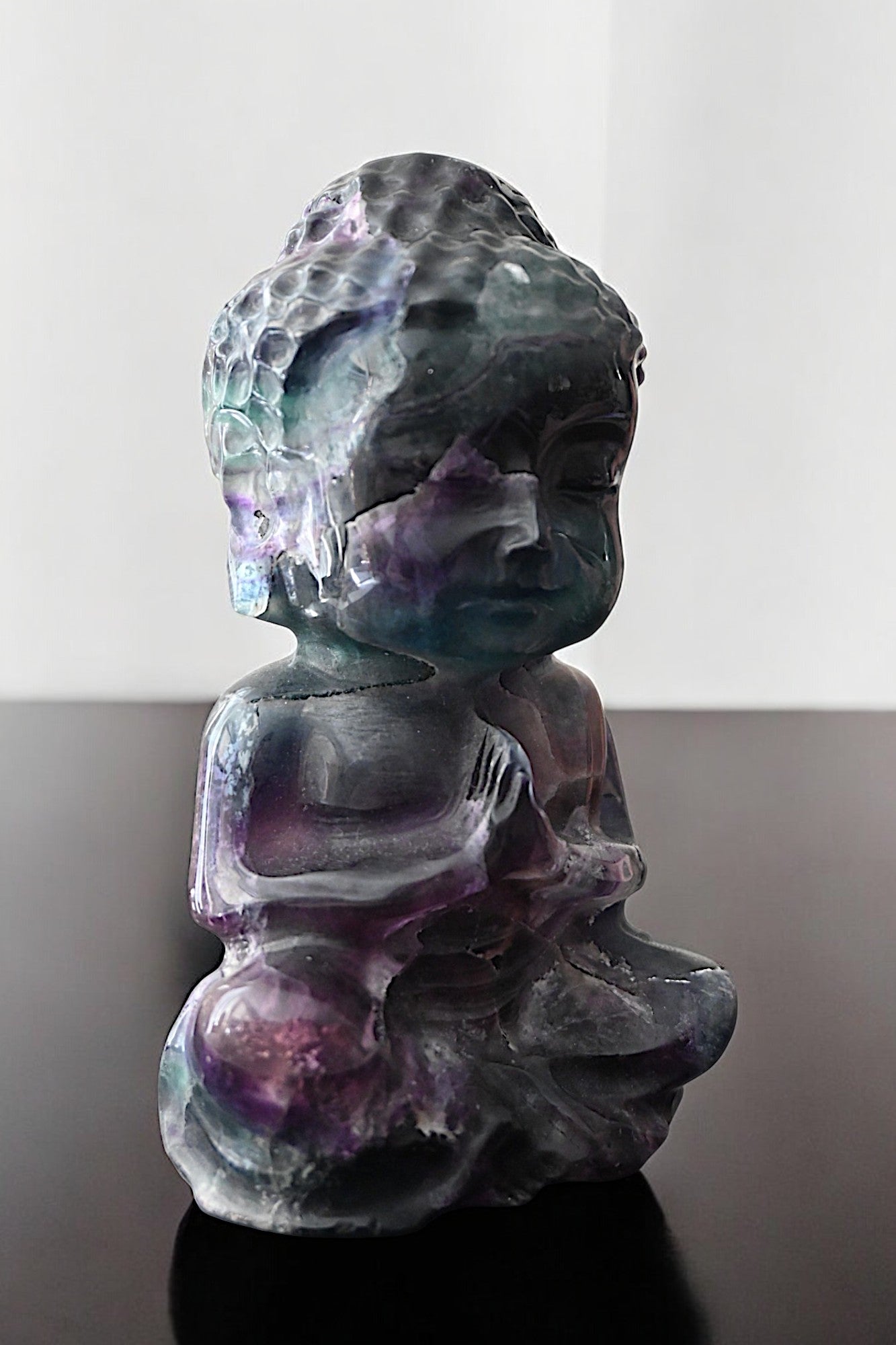 Rainbow Fluorite Buddha