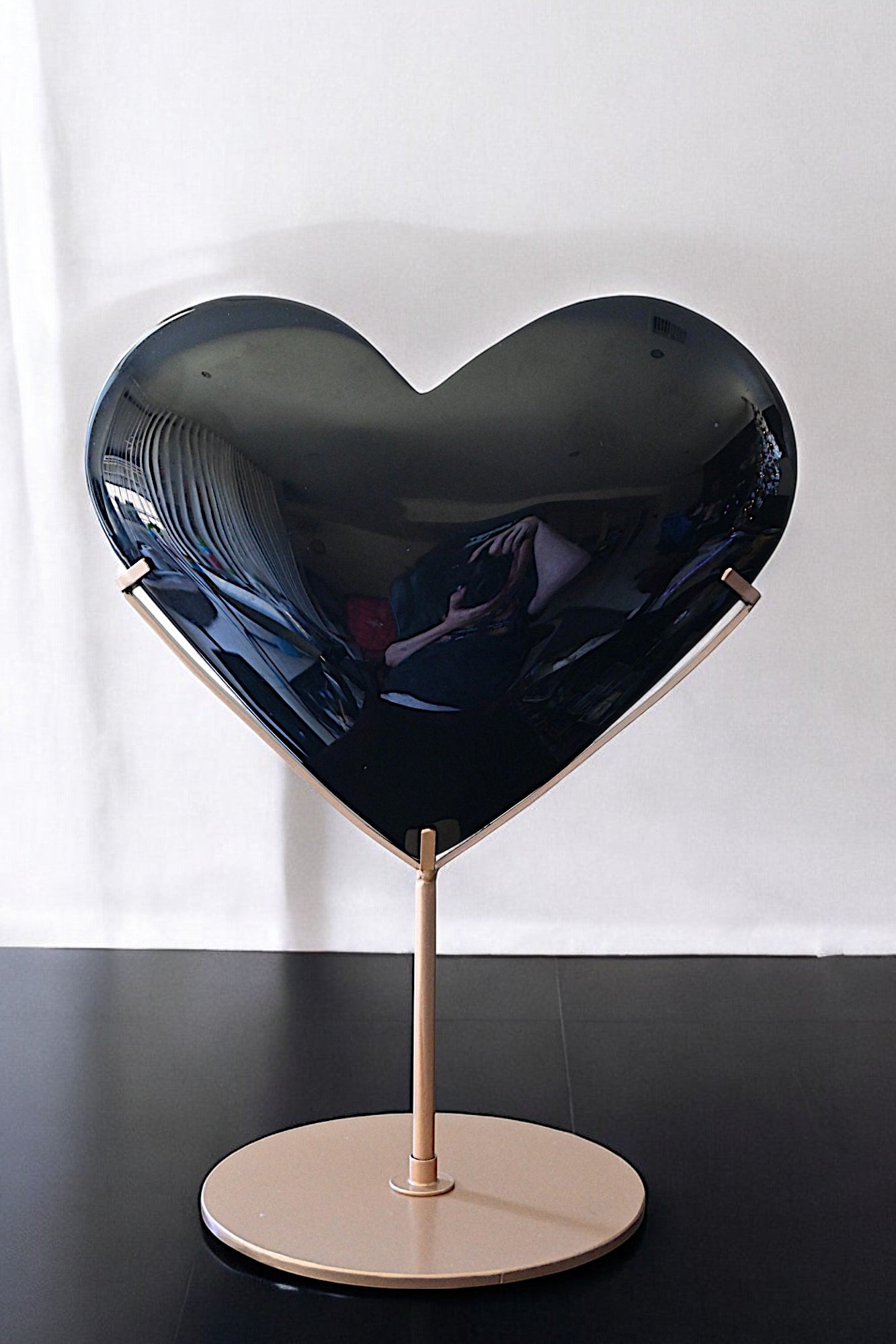 Gigantic Black Obsidian Heart