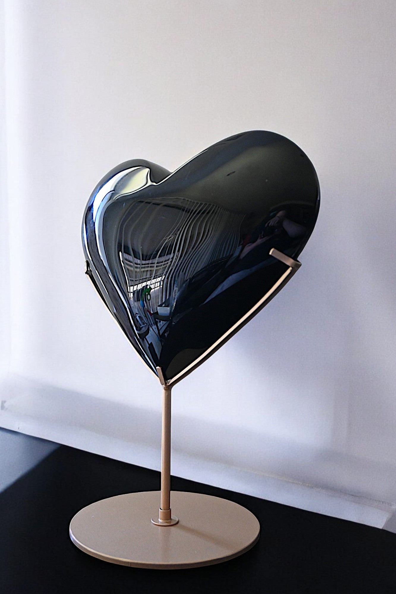 Gigantic Black Obsidian Heart