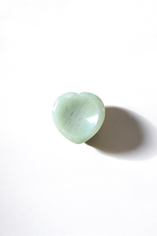 Green Aventurine Heart Worry Stone