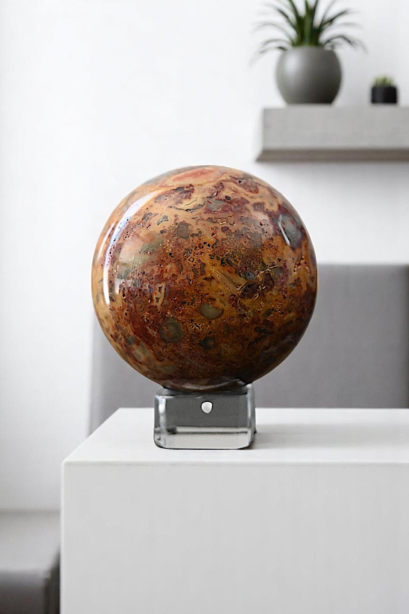 Crazy Lace Agate Sphere
