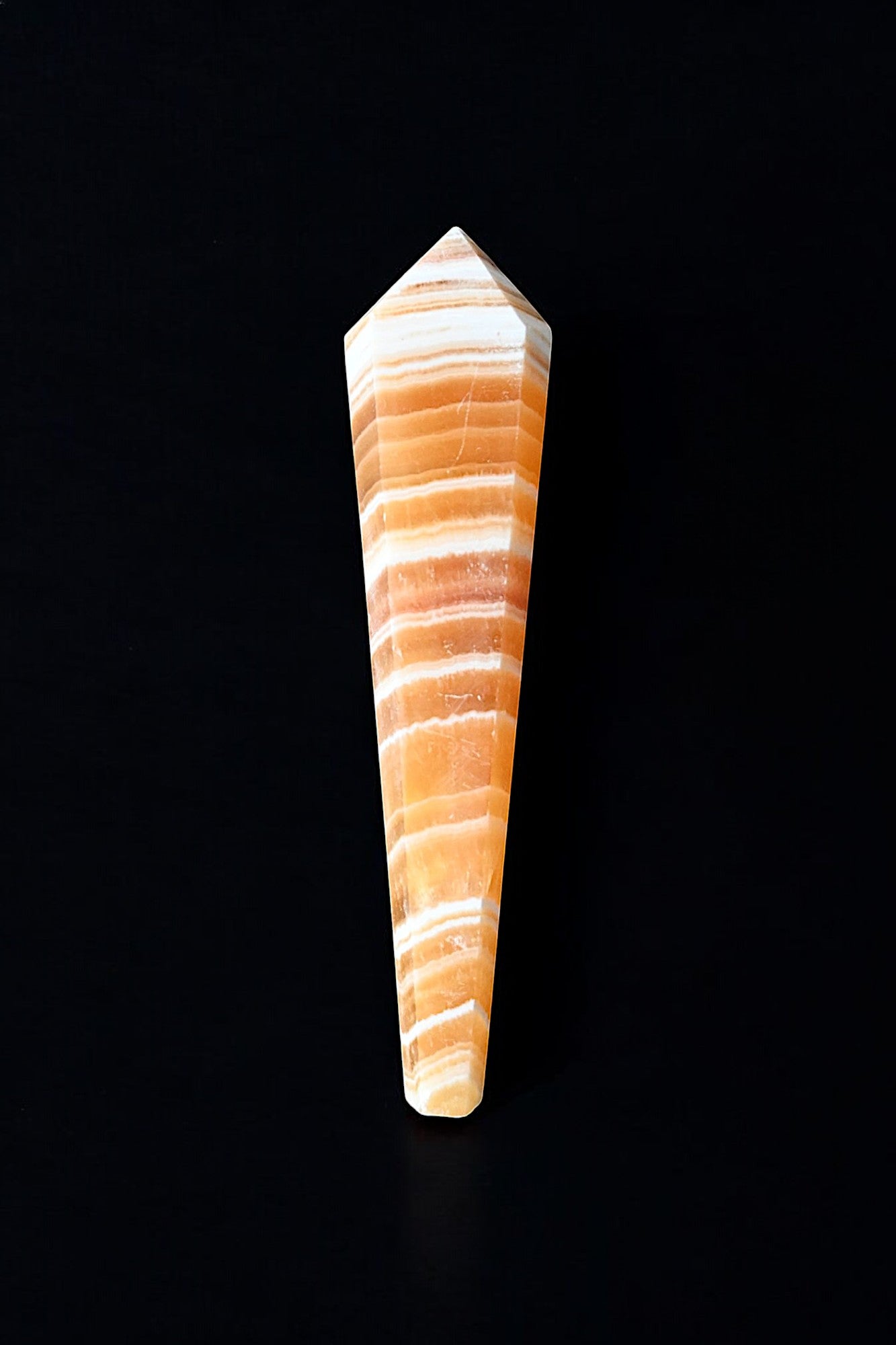 Orange Calcite Wand