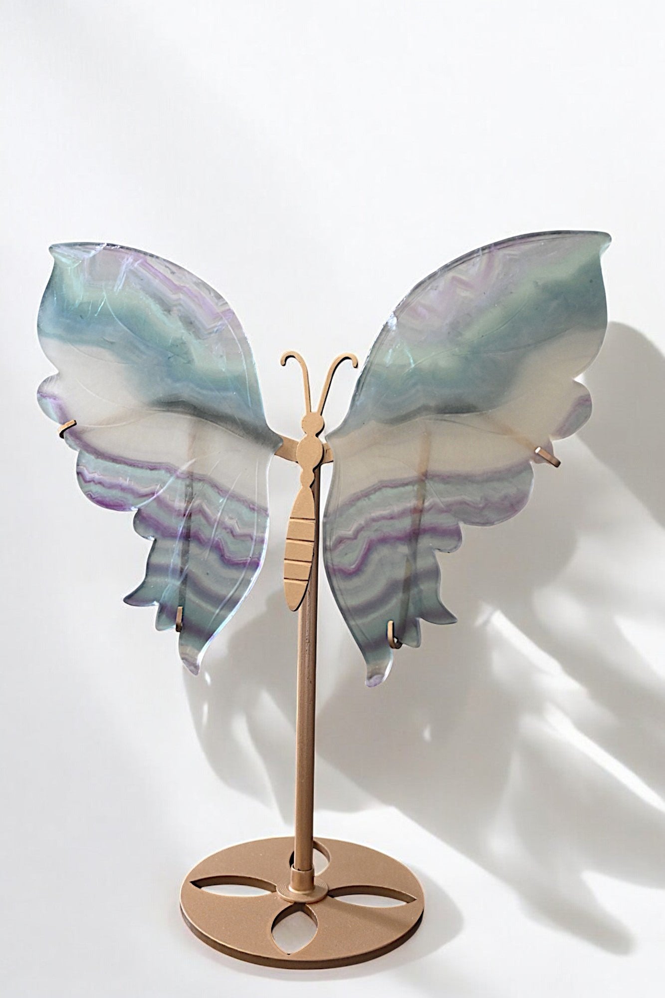 Rainbow Fluorite Butterfly Wing Set