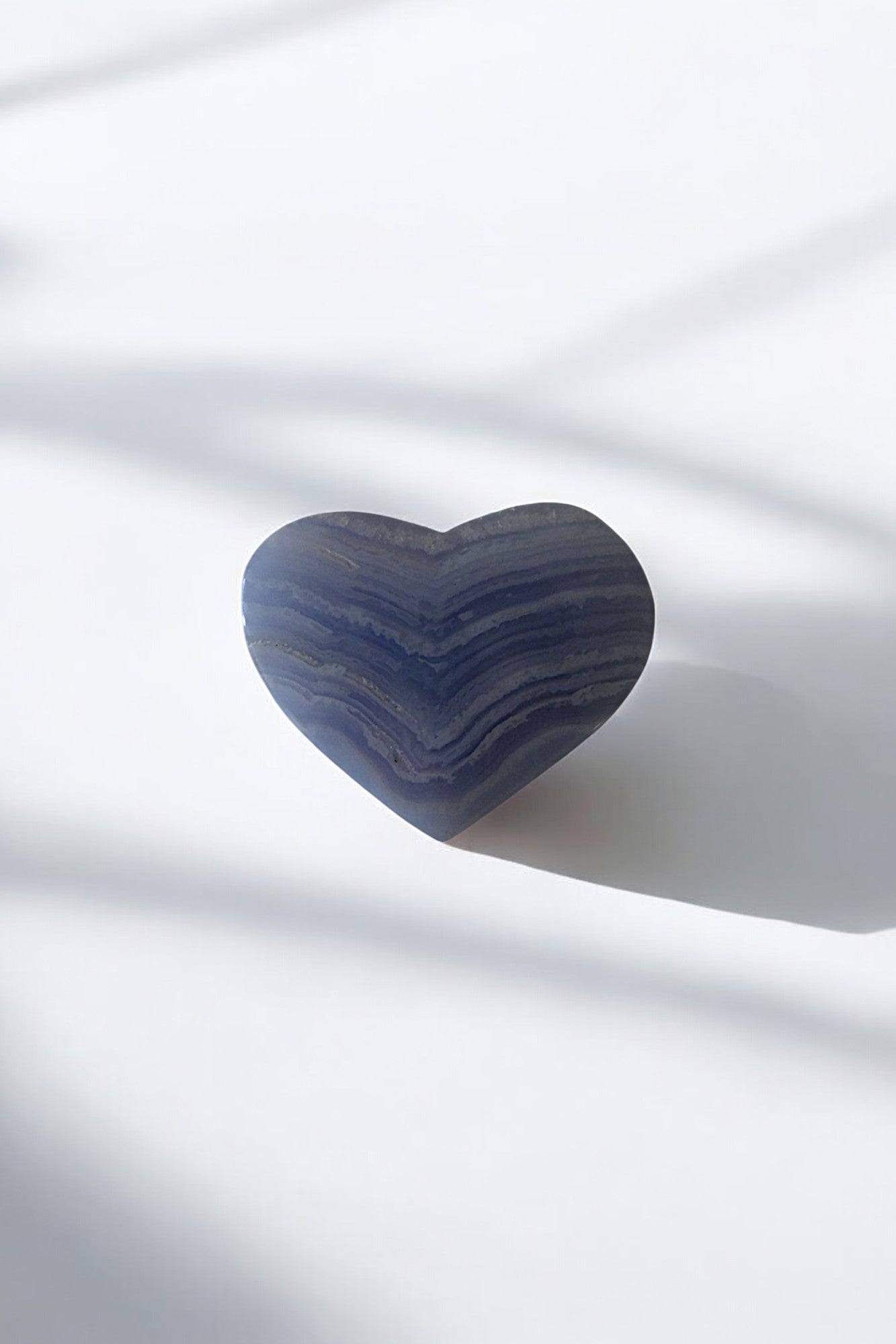 Blue Lace Agate Heart