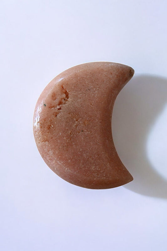 Pink Amethyst Crescent Moon