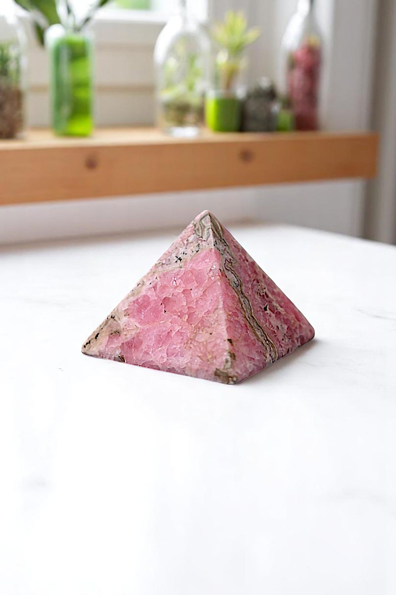 Rhodochrosite Pyramid
