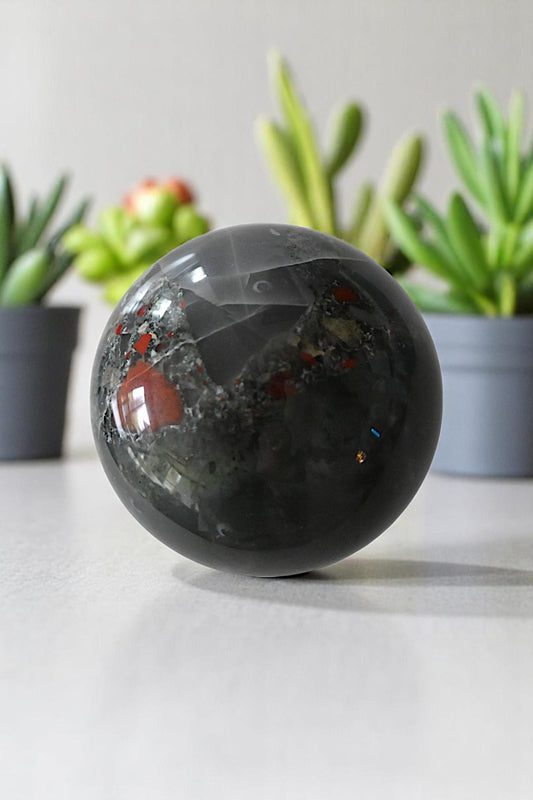 African Bloodstone Sphere