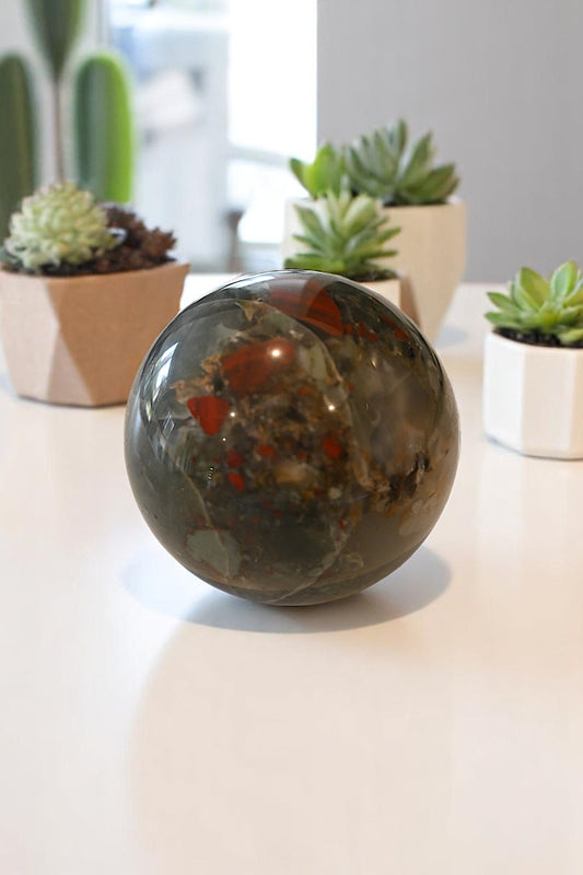African Bloodstone Sphere