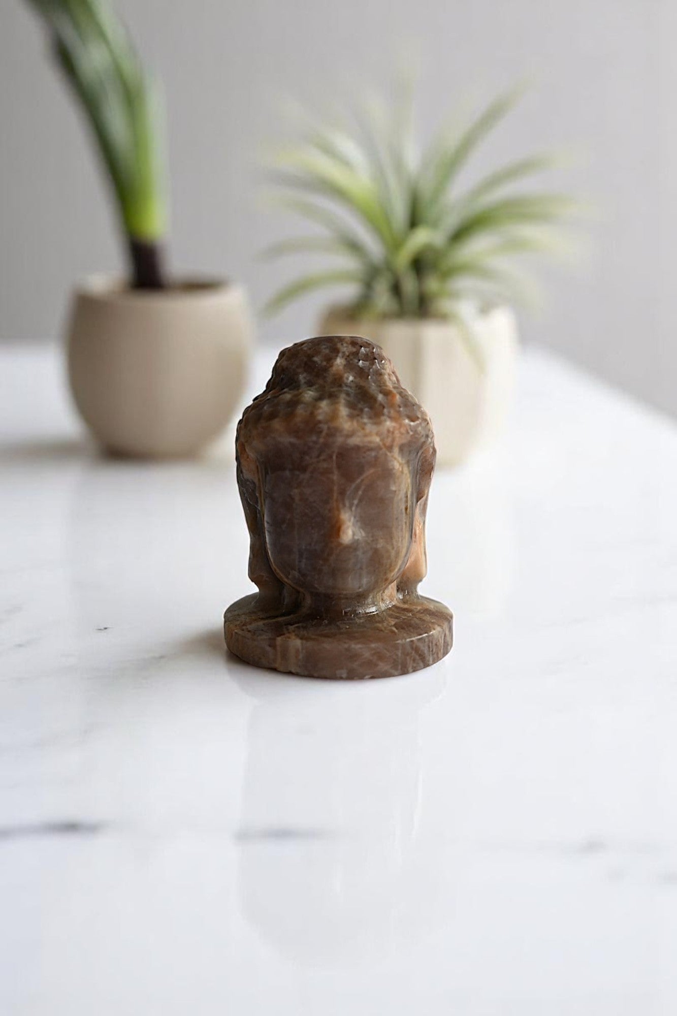 Moonstone Buddha Head