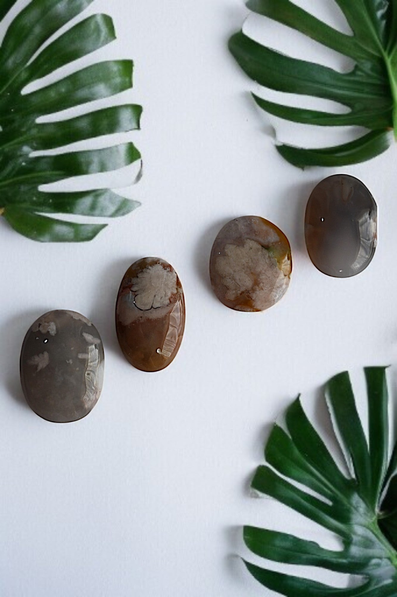Cherry Blossom Agate Cabochon