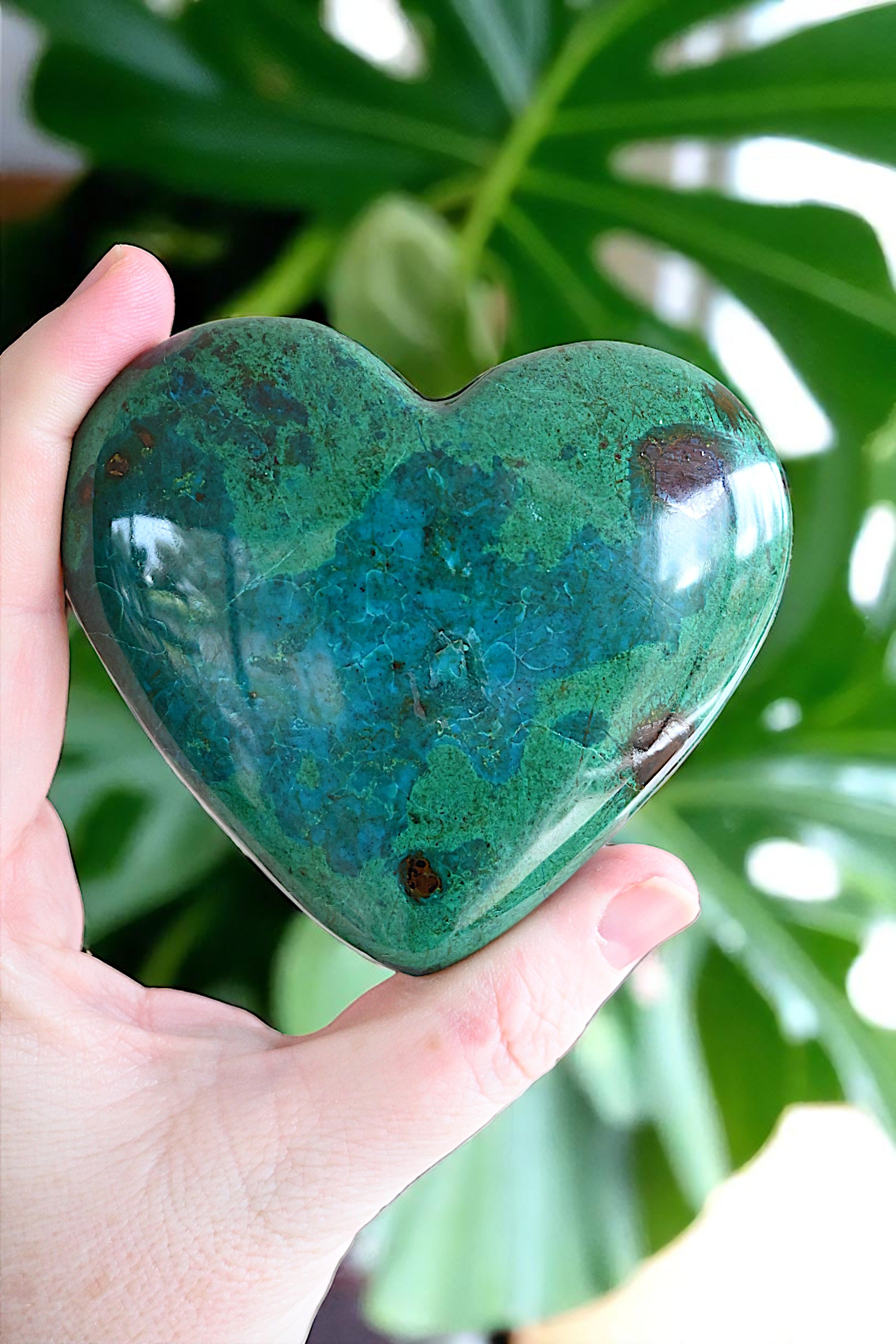 Chrysocolla Heart