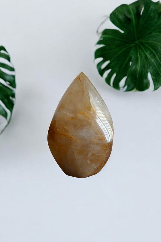 Golden Healer Quartz Flame