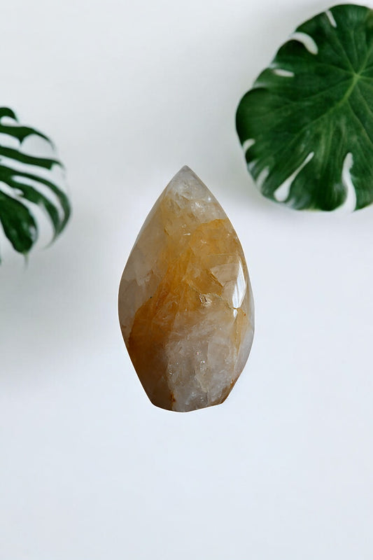 Golden Healer Quartz Flame