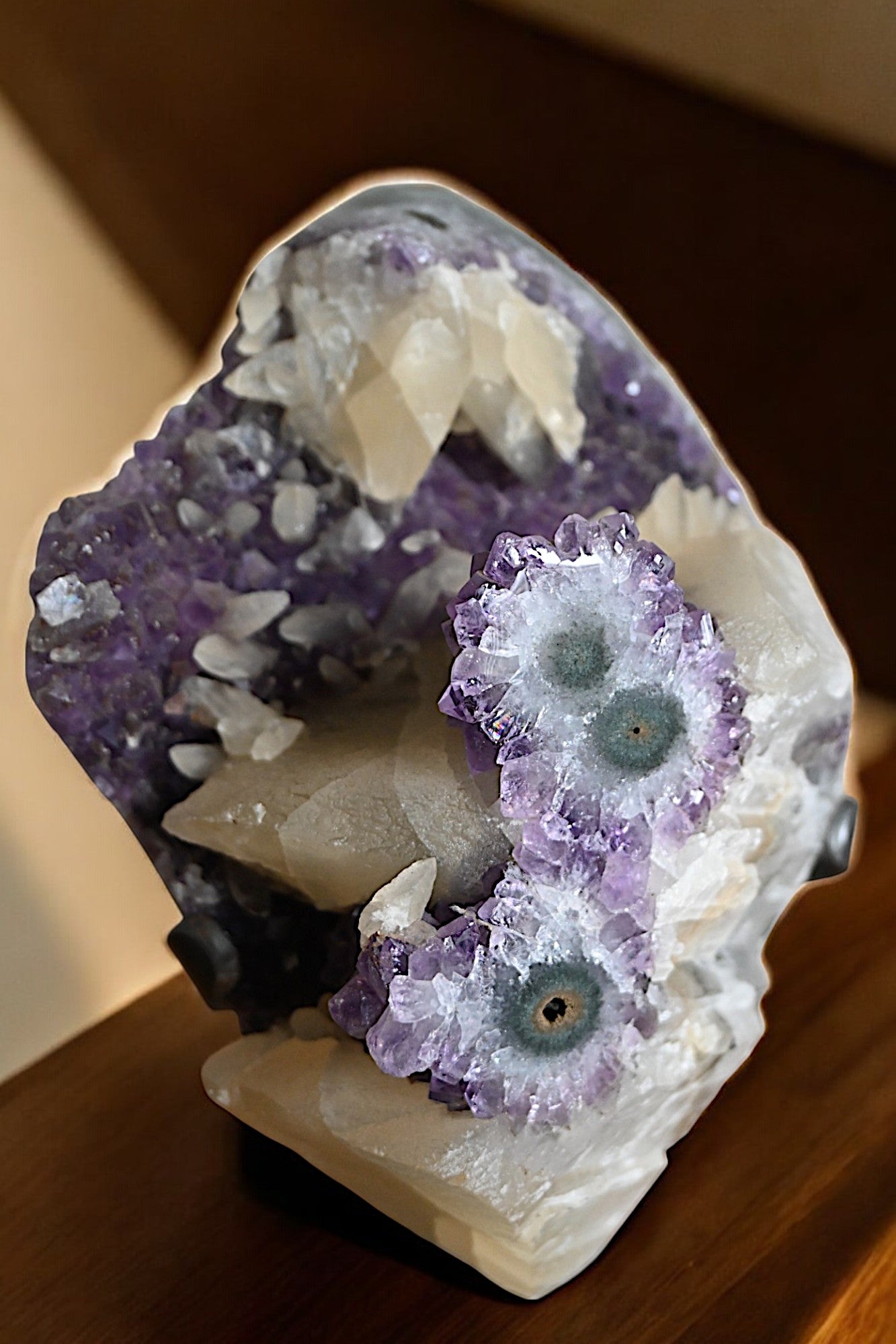Amethyst and Calcite Collectors Display