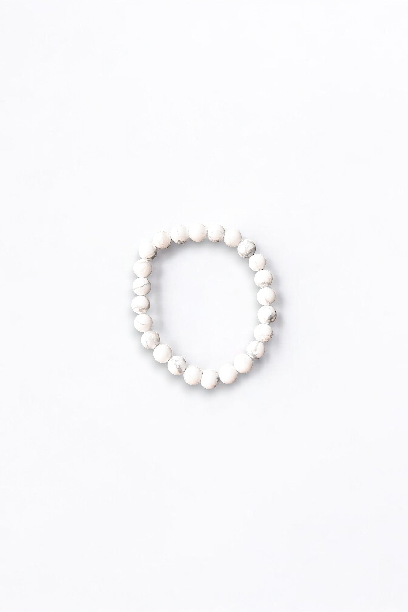 White Howlite Bracelet | 8mm