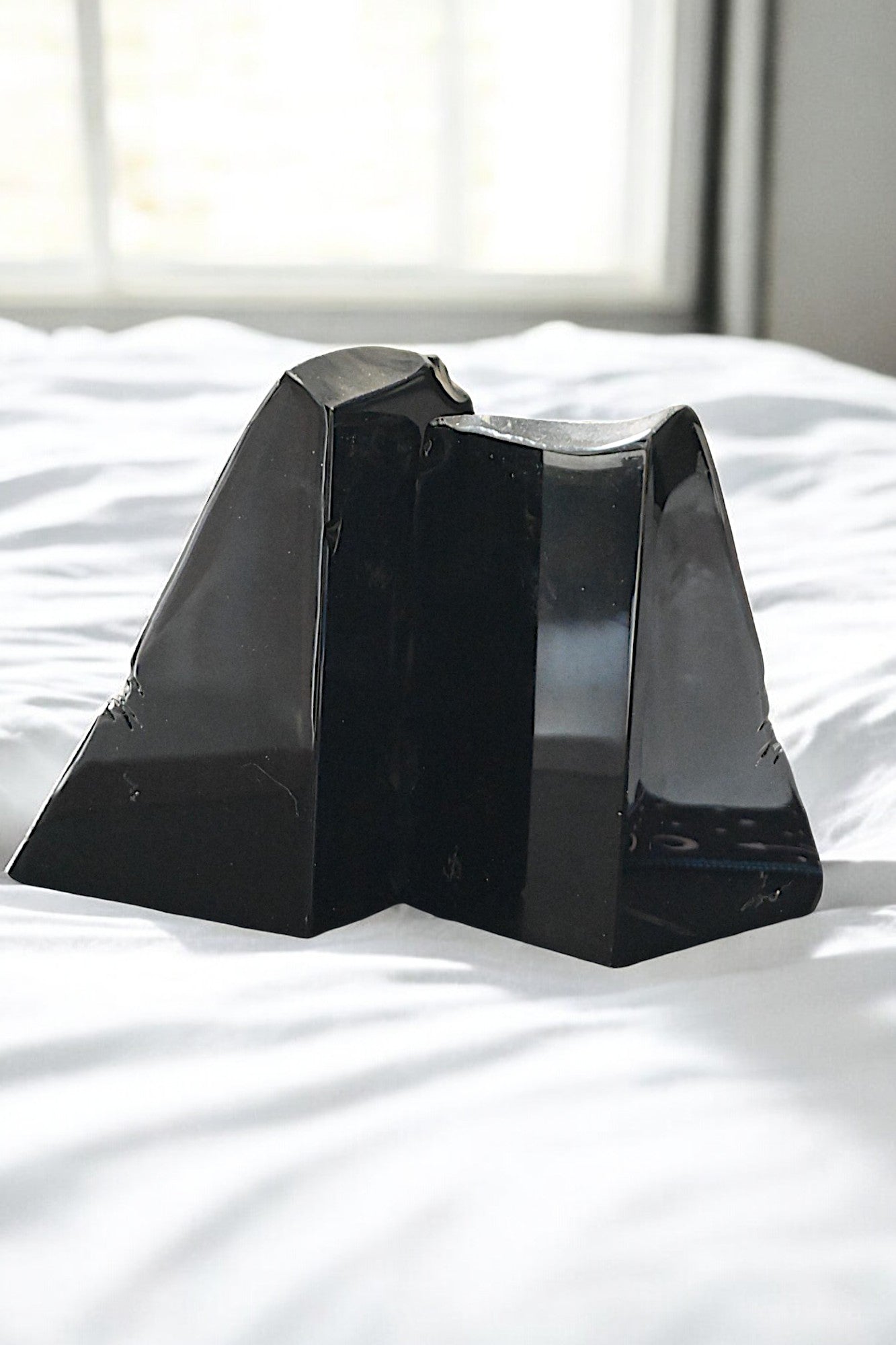 Black Obsidian Bookends