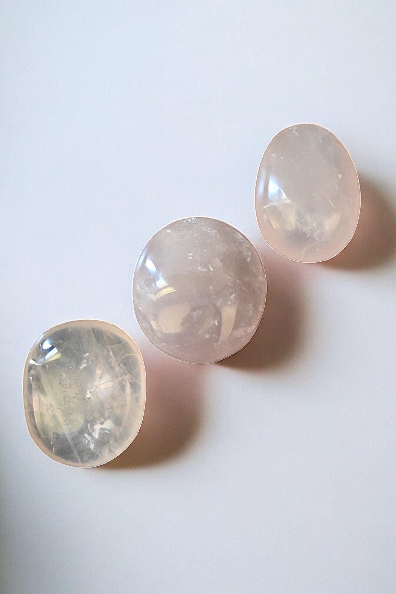 Rose Quartz Palm Stone