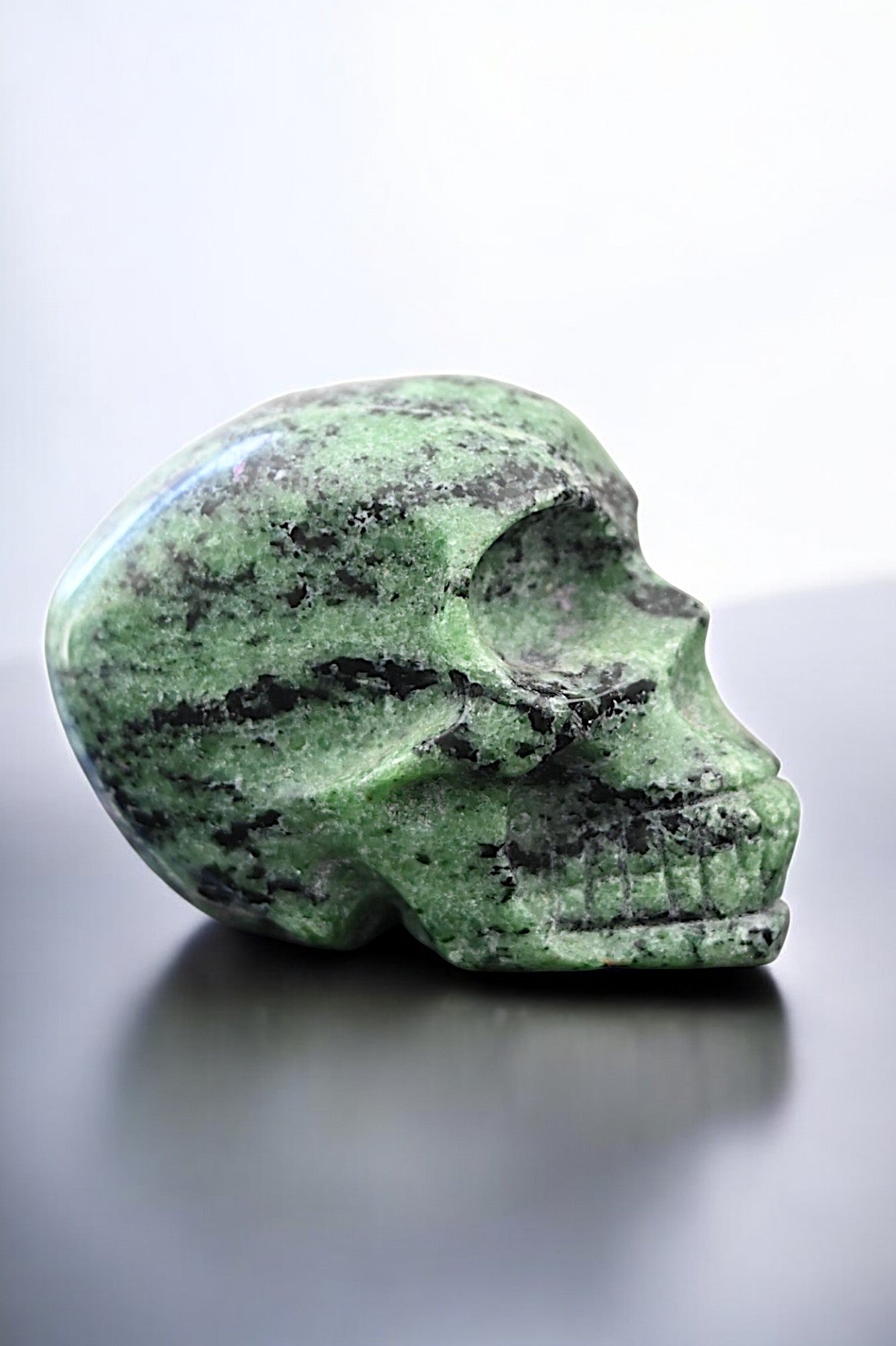 Ruby in Zoisite Skull